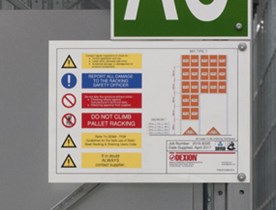 Štítky nosnosti a montážní tabulky